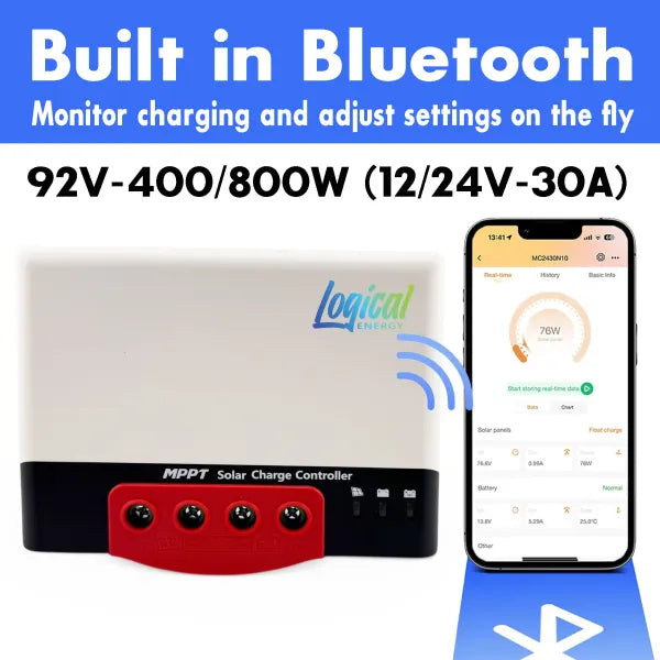 30A Bluetooth MPPT Solar Controller