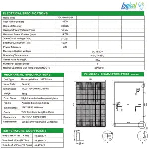 NZ 450W Monocrystaline Half Cell Solar Panel