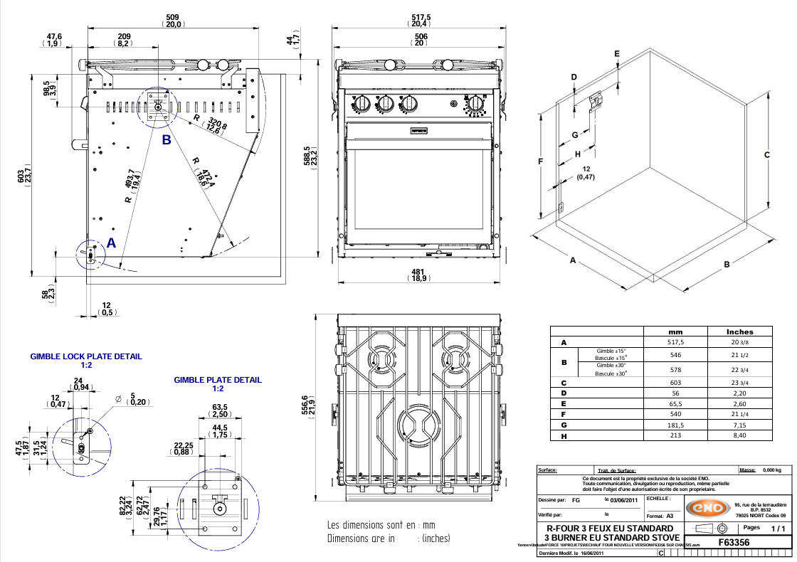Force 10 - 3 Burner European Standard 63356