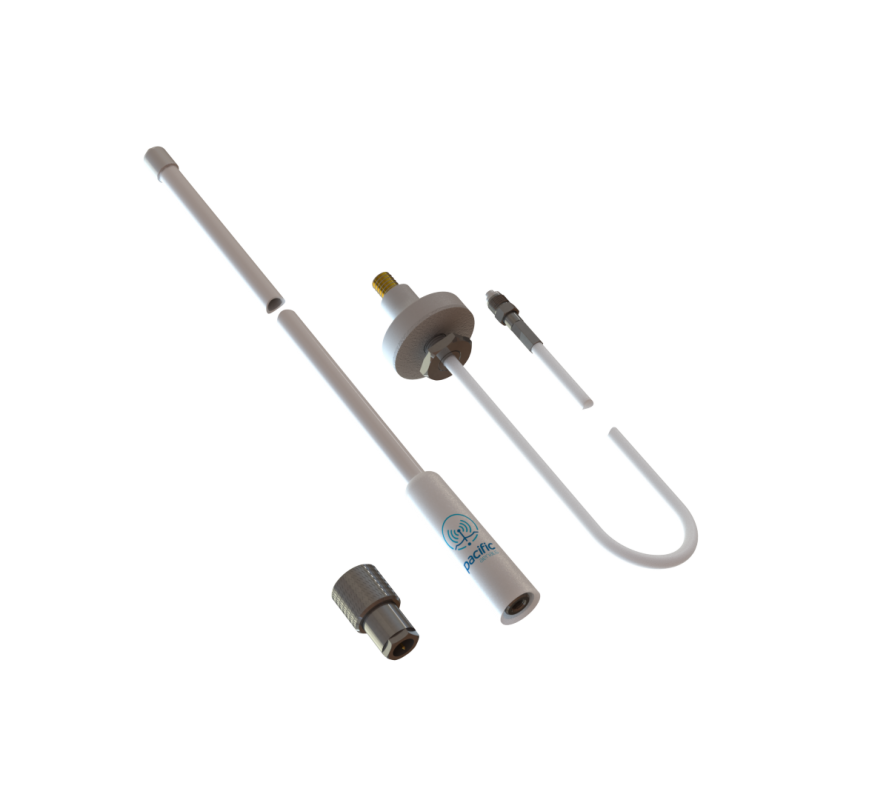 VHF 0.6m Alloy Boat Antenna & Mount