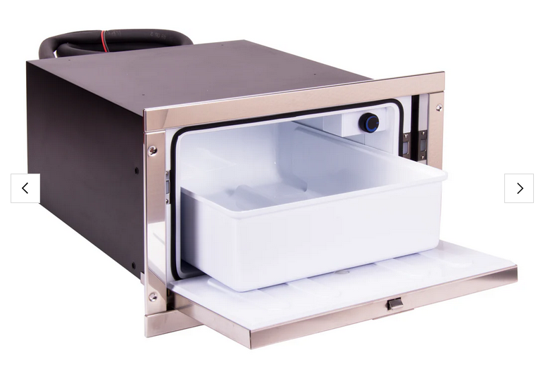 Isotherm CR 36 Inox built-in drawer fridge