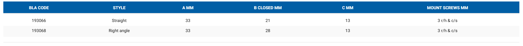 Mardon right-angled catch